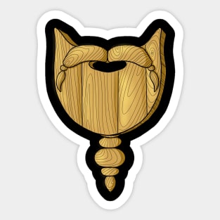 Wooden Beard Sticker